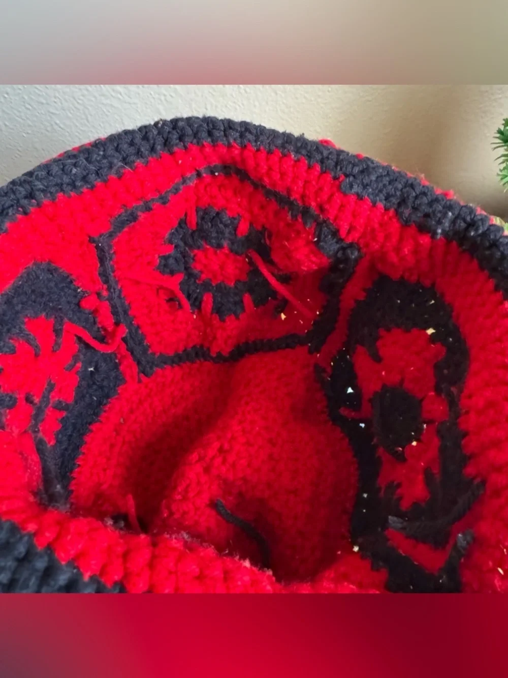 Vintage look crocheted grandma square hat